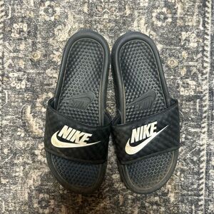 Nike Black Slides